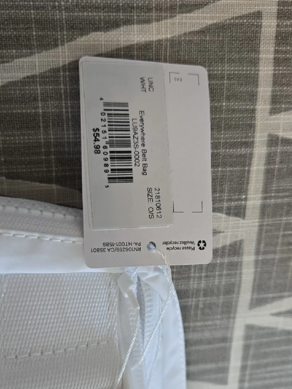 UNC Lululemon Belt Bag